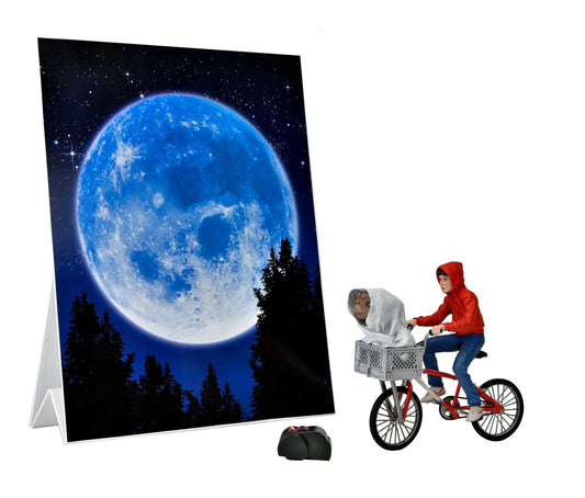 NECA E.T. Der Außerirdische Actionfigur Elliott & E.T. on Bicycle 13cm NECA