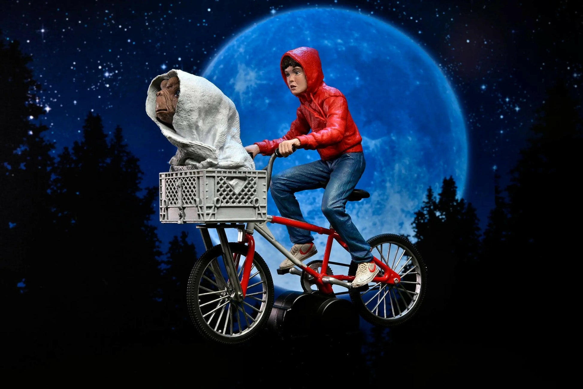 NECA E.T. Der Außerirdische Actionfigur Elliott & E.T. on Bicycle 13cm NECA