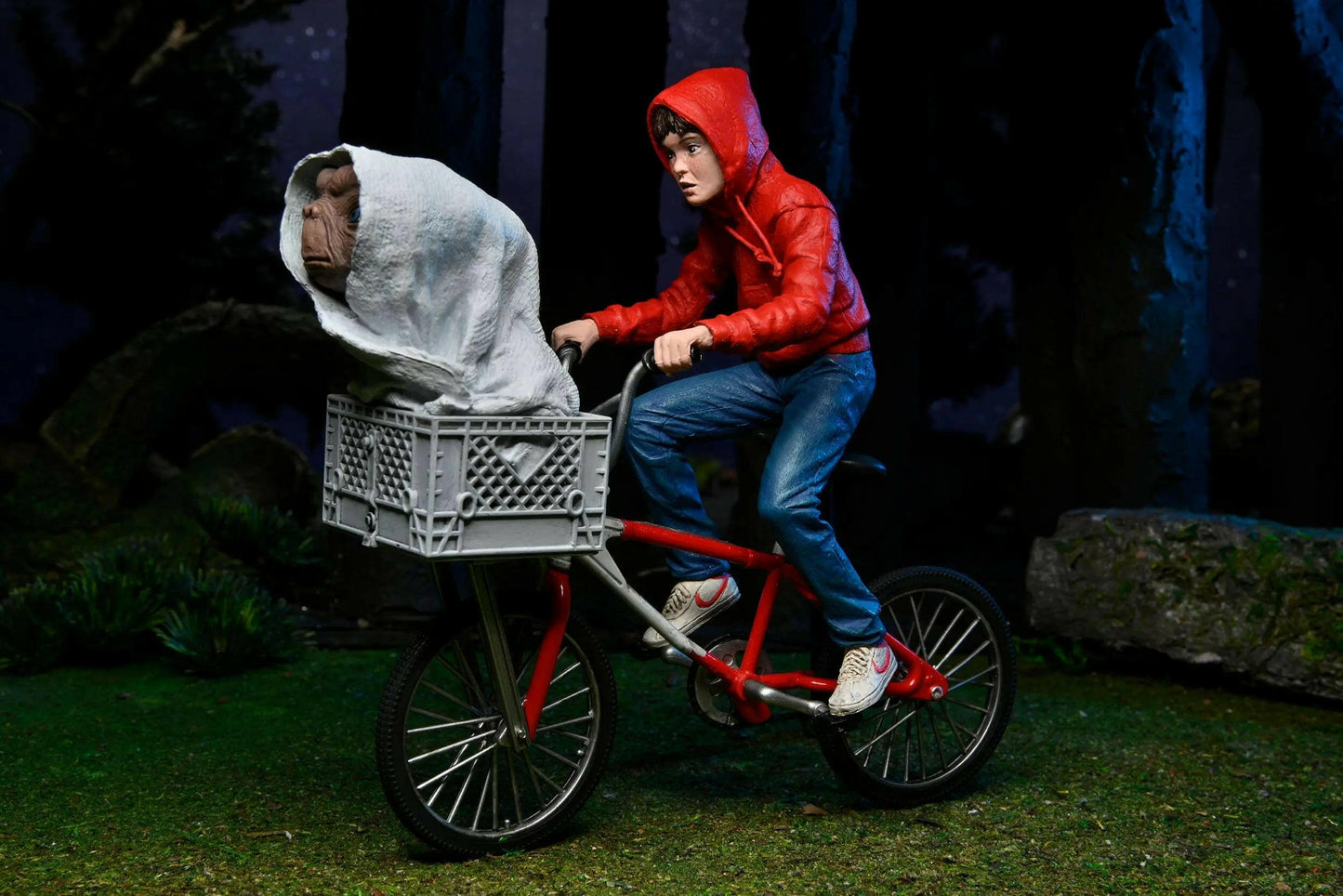 NECA E.T. Der Außerirdische Actionfigur Elliott & E.T. on Bicycle 13cm NECA