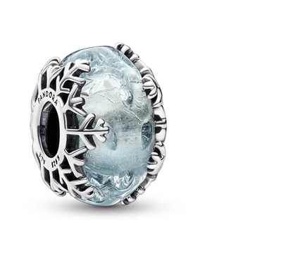 Pandora 792377C00 Silber Charm Winterblaue Schneeflocke