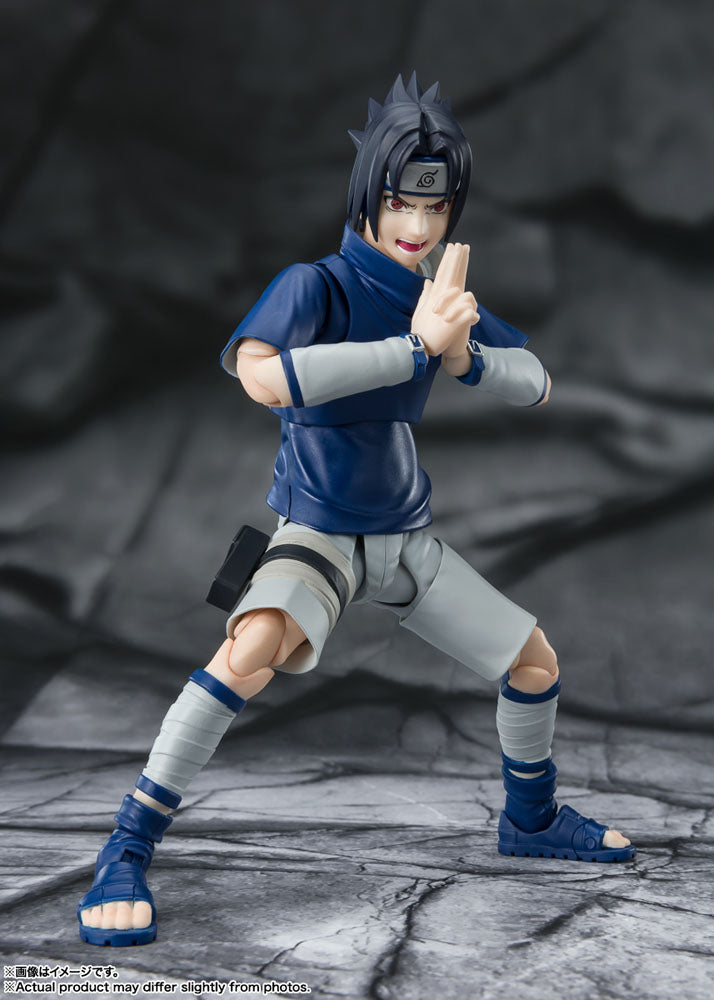 S.H. Figuarts Naruto Actionfigur Sasuke Uchiha Ninja Prodigy of the Uchiha Clan Bloodline 13cm