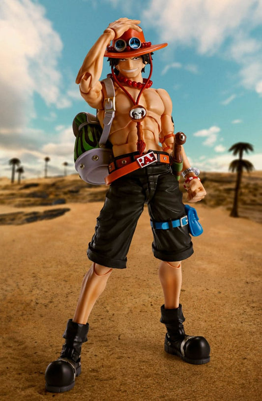 Pre-Order! S.H. Figuarts One Piece Actionfigur Portgas D Ace Fire Fist 15cm