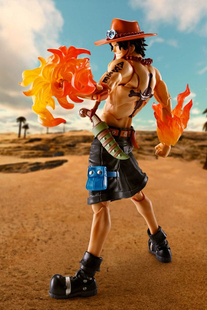 Pre-Order! S.H. Figuarts One Piece Actionfigur Portgas D Ace Fire Fist 15cm