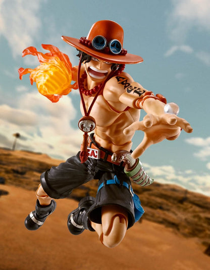 Pre-Order! S.H. Figuarts One Piece Actionfigur Portgas D Ace Fire Fist 15cm