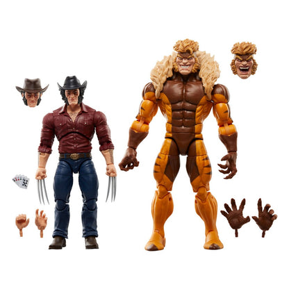 Marvel Legends Wolverine 50th Anniversary Actionfiguren 2er-Pack Marvel's Logan & Sabretooth 15cm