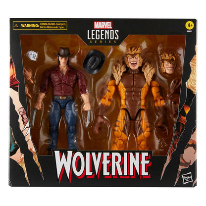 Marvel Legends Wolverine 50th Anniversary Actionfiguren 2er-Pack Marvel's Logan & Sabretooth 15cm