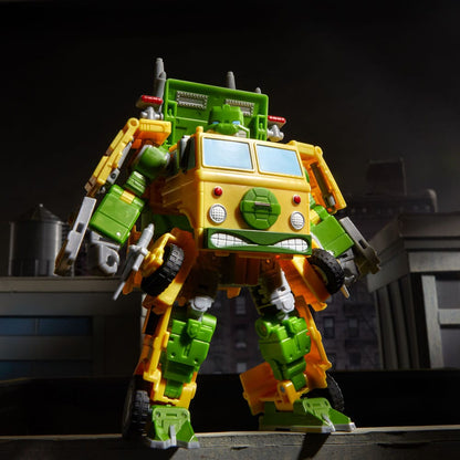 Pre-Order! Transformers x Teenage Mutant Ninja Turtles Actionfigur Party Wallop 18cm