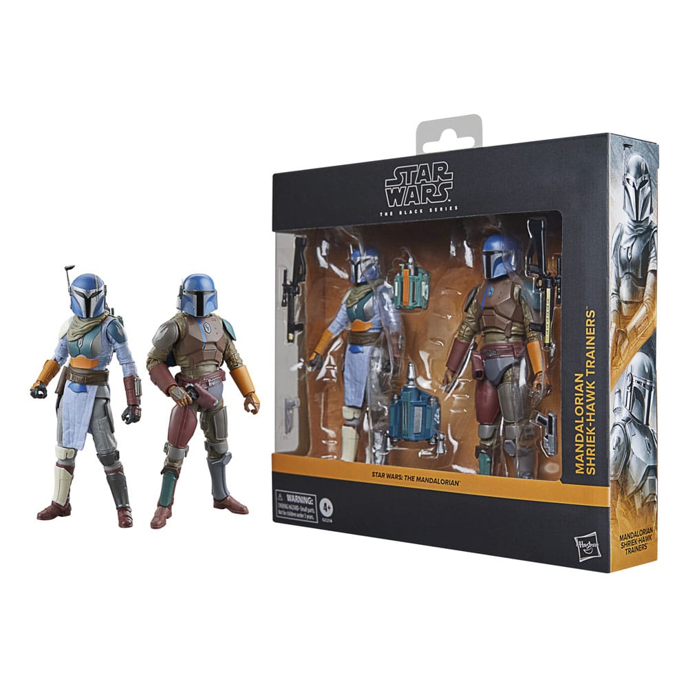 Pre-Order! Star Wars Black Series The Mandalorian Actionfiguren 2er-Pack Mandalorian Shriek-Hawk Trainers 15cm