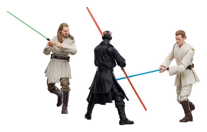 Pre-Order! Star Wars Black Series Episode I Actionfiguren 3er-Pack Qui-Gon Jinn, Darth Maul, Obi-Wan Kenobi 15cm