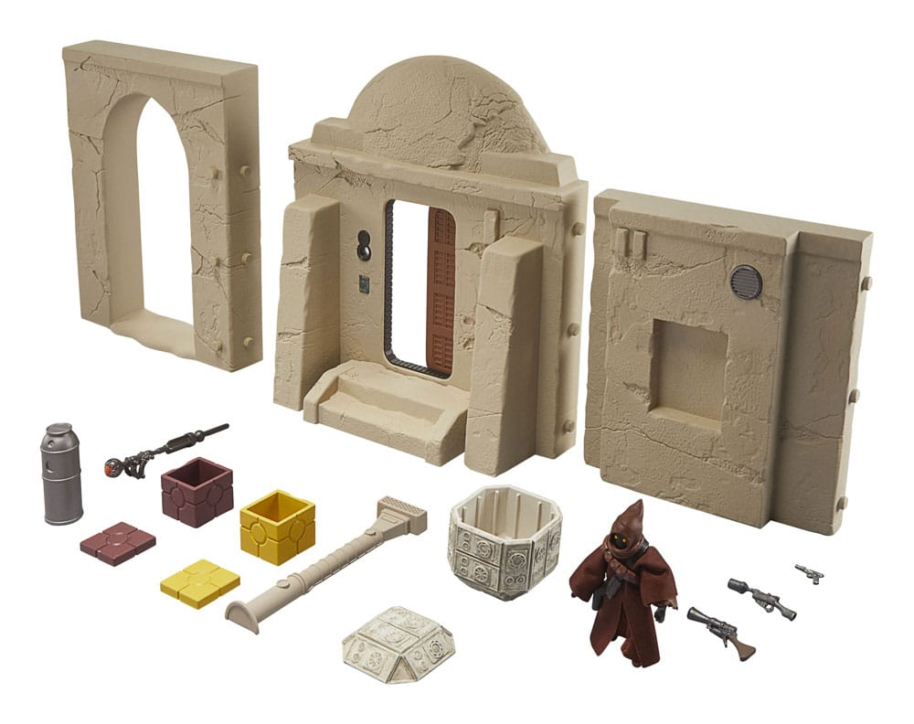 Pre-Order! Star Wars Vintage Collection Episode IV Playset Streets of Mos Eisley mit Jawa Action Figure