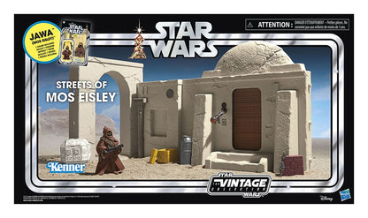 Pre-Order! Star Wars Vintage Collection Episode IV Playset Streets of Mos Eisley mit Jawa Action Figure