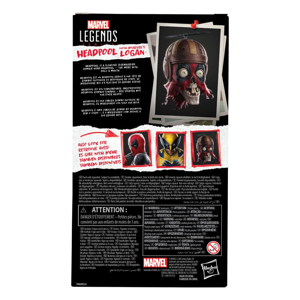 Pre-Order! Marvel Legends Deadpool & Wolverine Actionfigur Headpool with Marvel's Logan 15cm