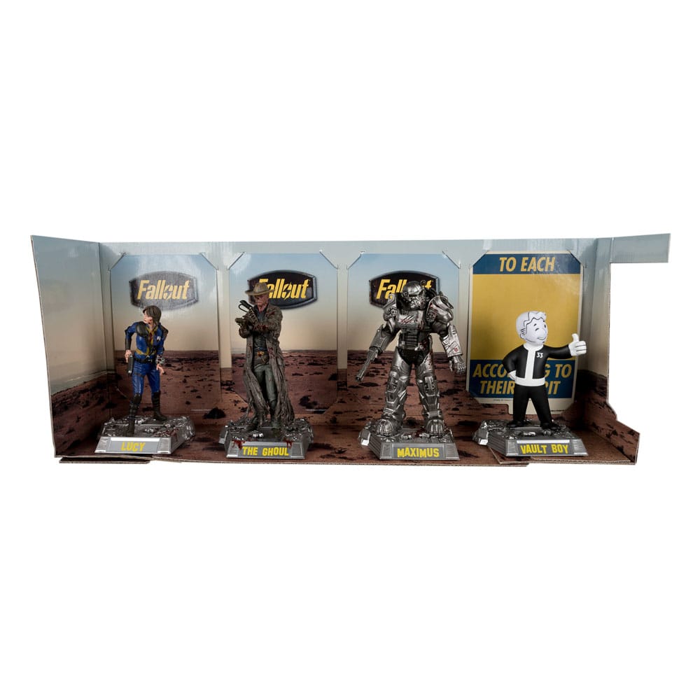 McFarlane Movie Maniacs Fallout 4er-Pack Lucy, Maximus, The Ghoul & Vault Boy 15cm