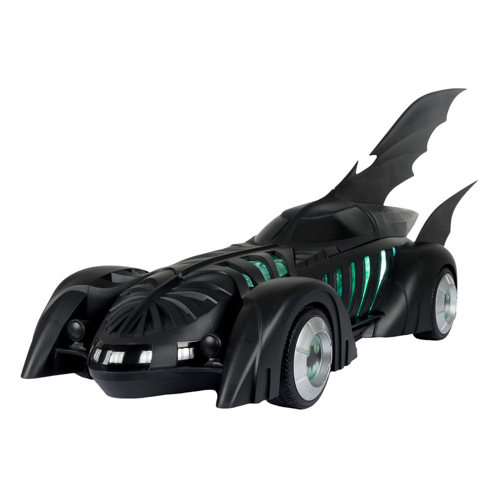 Pre-Order! McFarlane DC Multiverse Actionfigur mit Fahrzeug Batman Forever Alfred Pennyworth & Batmobile (Gold Label) 79cm