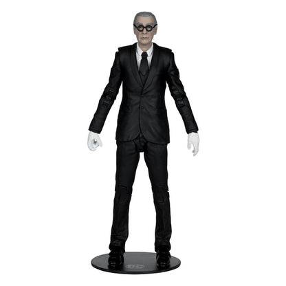 Pre-Order! McFarlane DC Multiverse Actionfigur mit Fahrzeug Batman Forever Alfred Pennyworth & Batmobile (Gold Label) 79cm