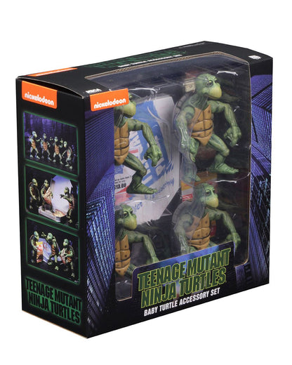 NECA TMNT Teenage Mutant Ninja Turtles Actionfiguren 4er-Pack 1/4 Baby Turtles 10cm