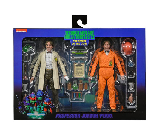 NECA Turtles II Secret of the Ooze Actionfiguren 2-Pack Lab Coat Professor Perry and Hazmat Suit Professor Perry 18cm