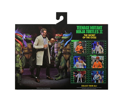 NECA Turtles II Secret of the Ooze Actionfiguren 2-Pack Lab Coat Professor Perry and Hazmat Suit Professor Perry 18cm