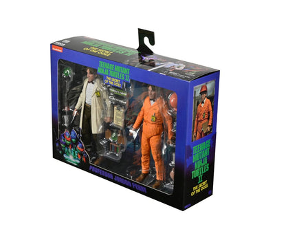 NECA Turtles II Secret of the Ooze Actionfiguren 2-Pack Lab Coat Professor Perry and Hazmat Suit Professor Perry 18cm