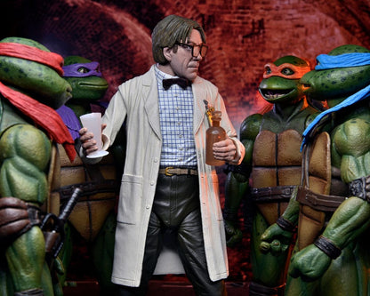 NECA Turtles II Secret of the Ooze Actionfiguren 2-Pack Lab Coat Professor Perry and Hazmat Suit Professor Perry 18cm