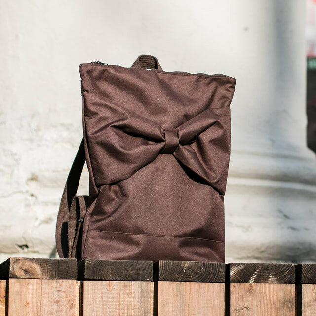 Muni Waterproof Backpack - Brown Bow Rucksack Muni