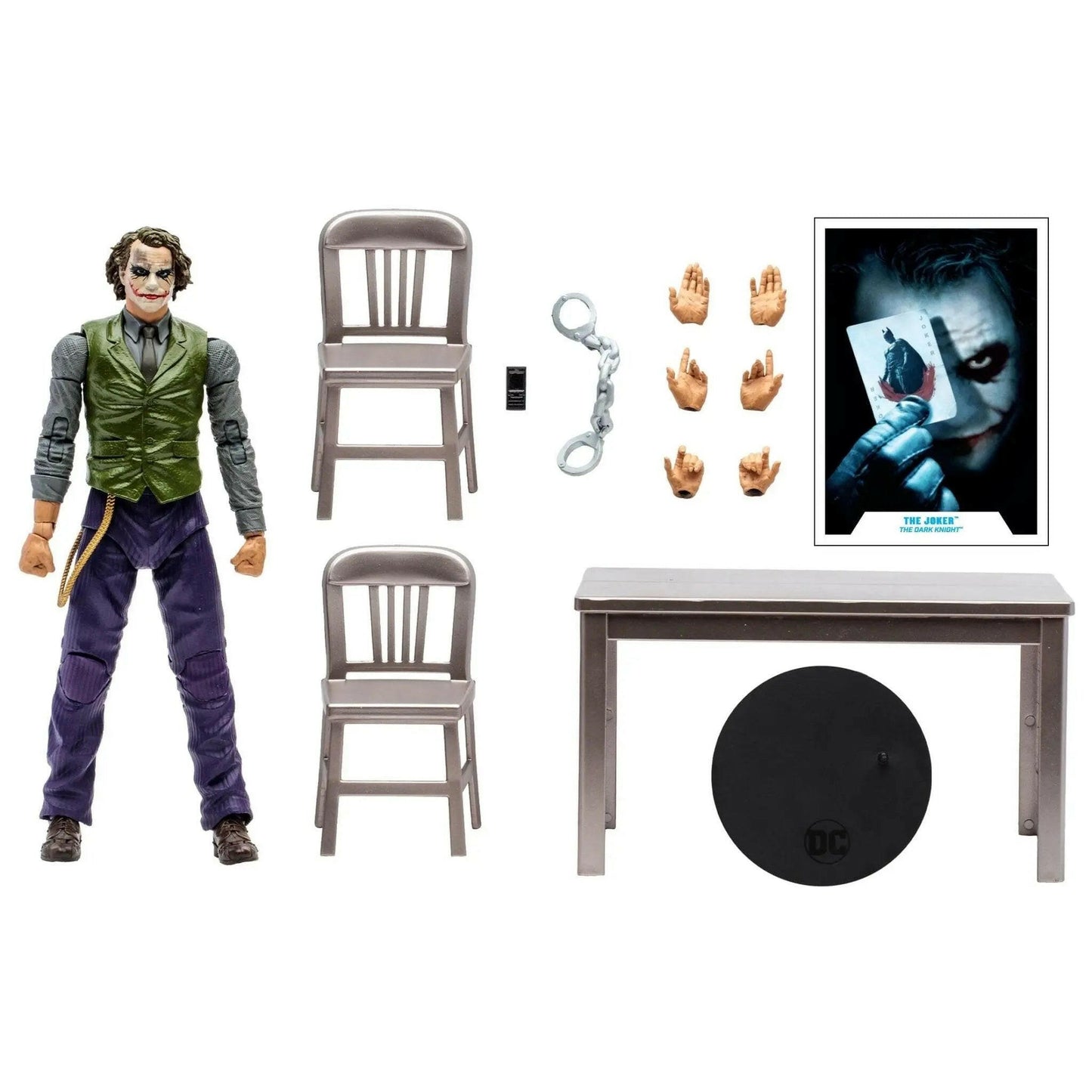 McFarlane DC Multiverse Actionfigur The Joker (Jail Cell Variant) (The Dark Knight) (Gold Label) 18cm - Toy-Storage