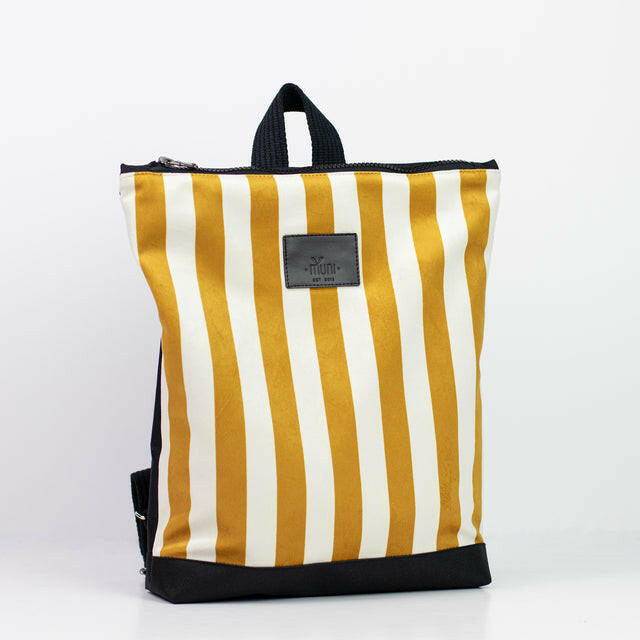 Muni Kids backpack Striped yellow and white Kinderrucksack Muni