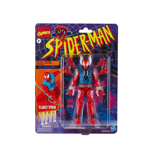 Pre-Order! Marvel Legends Retro Spider-Man Actionfigur Scarlet Spider 15cm - Toy-Storage