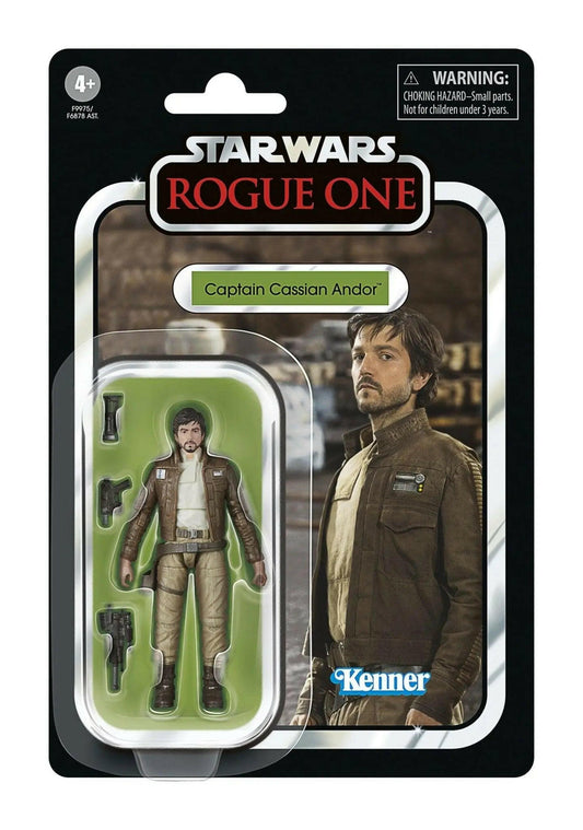 Pre-Order! Star Wars Vintage Collection Rogue One Actionfigur Captain Cassian Andor 10cm - Toy-Storage
