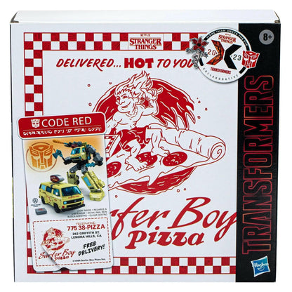 Pre-Order! Stranger Things x Transformers Actionfigur Code Red Pizza Van - Toy-Storage