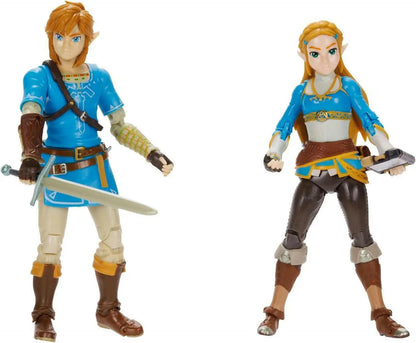 Pre-Order! The Legend of Zelda Actionfiguren 2er-Pack Prinzessin Zelda & Link 10cm - Toy-Storage