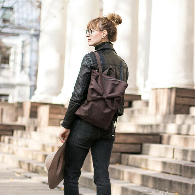 Muni Waterproof Backpack - Brown Bow Rucksack Muni