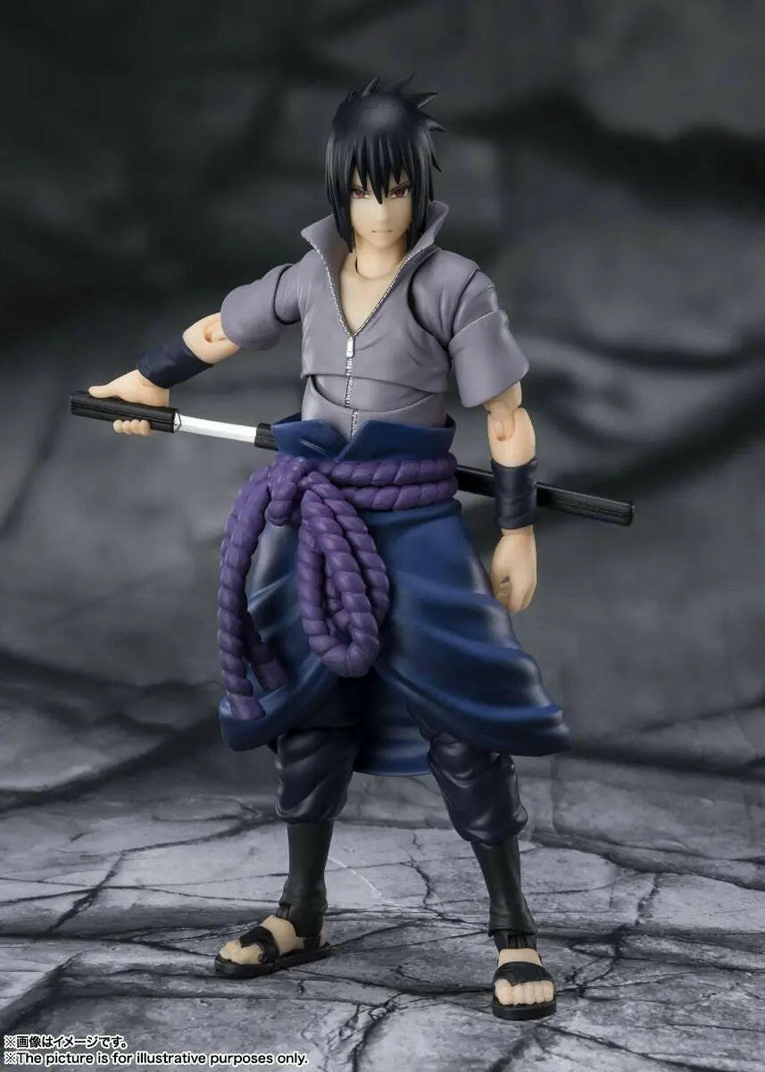 S.H. Figuarts Naruto Shippuden Actionfigur Sasuke Uchiha He who bears all Hatred 15cm - Toy-Storage