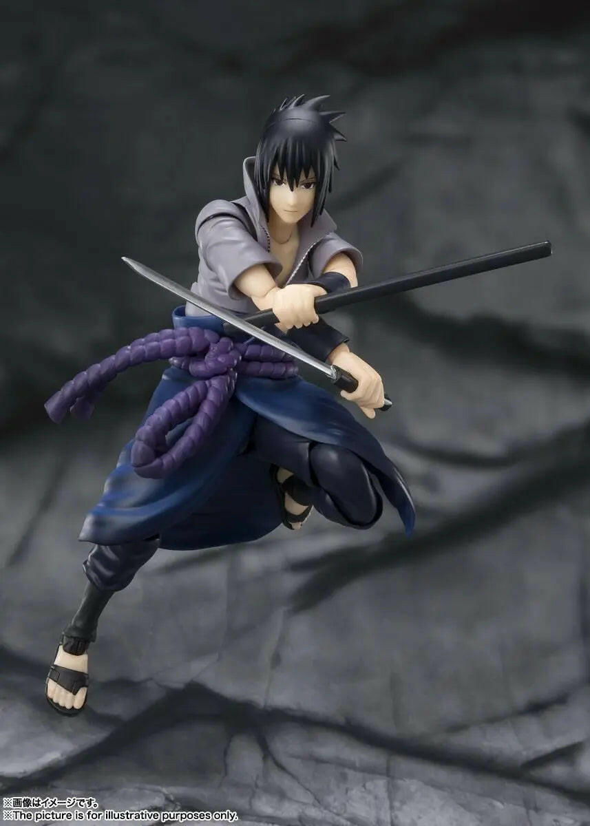 S.H. Figuarts Naruto Shippuden Actionfigur Sasuke Uchiha He who bears all Hatred 15cm - Toy-Storage