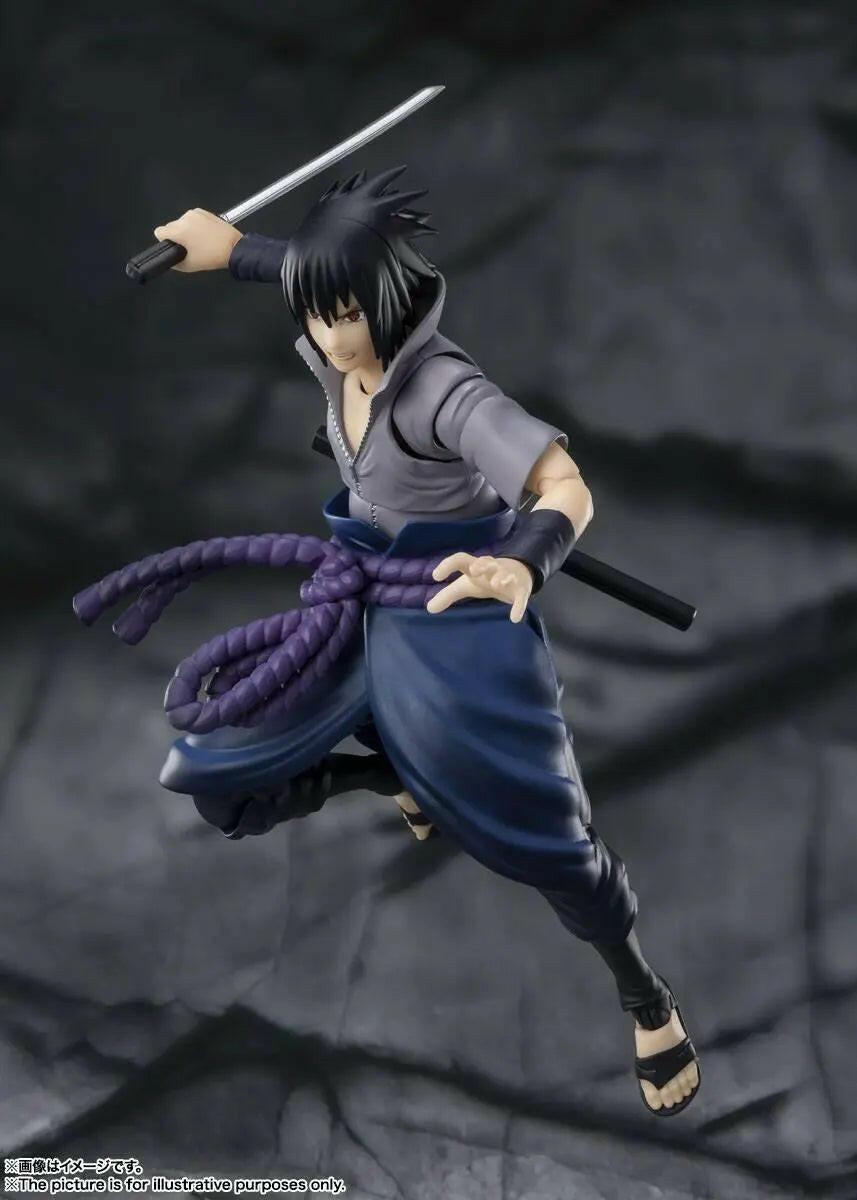 S.H. Figuarts Naruto Shippuden Actionfigur Sasuke Uchiha He who bears all Hatred 15cm - Toy-Storage