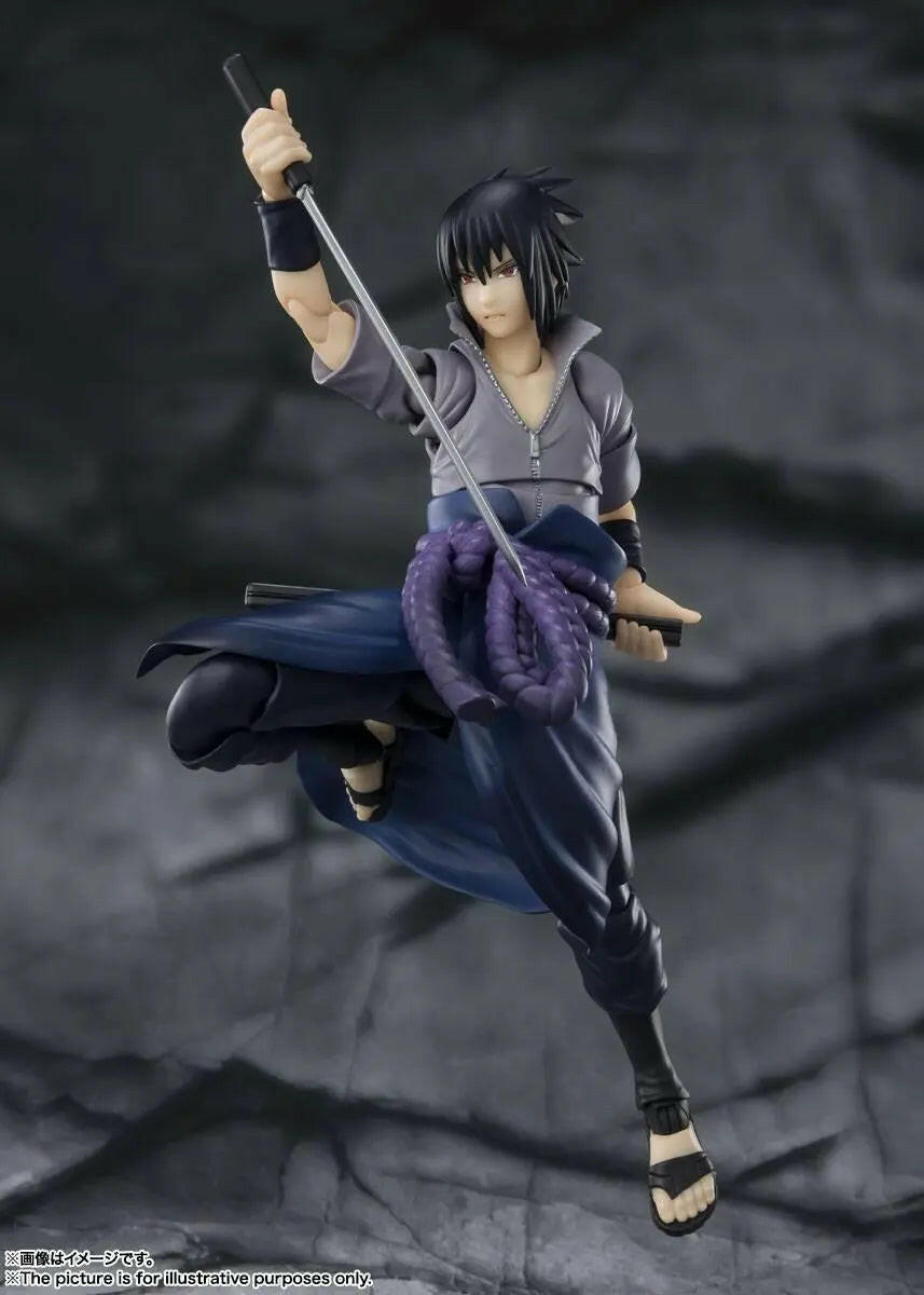 S.H. Figuarts Naruto Shippuden Actionfigur Sasuke Uchiha He who bears all Hatred 15cm - Toy-Storage