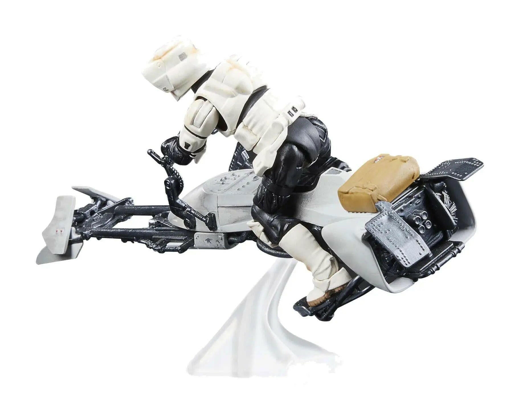 Star Wars Vintage Collection The Mandalorian Fahrzeug Speeder Bike with Scout Trooper & Grogu - Toy-Storage