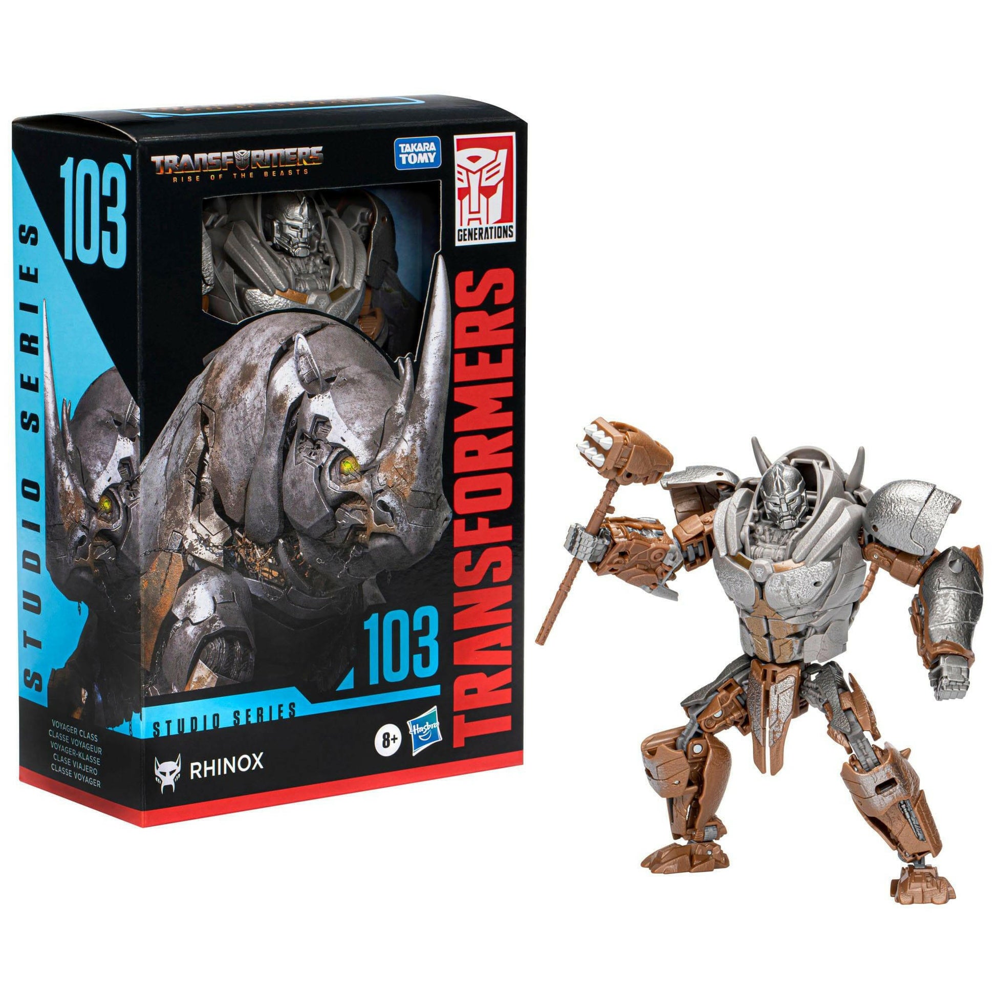 Transformers: Rise of the Beasts Studio Series Voyager Class Actionfigur 103 Rhinox 16cm - Toy-Storage