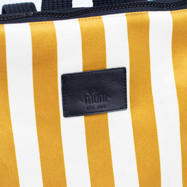 Muni Kids backpack Striped yellow and white Kinderrucksack Muni